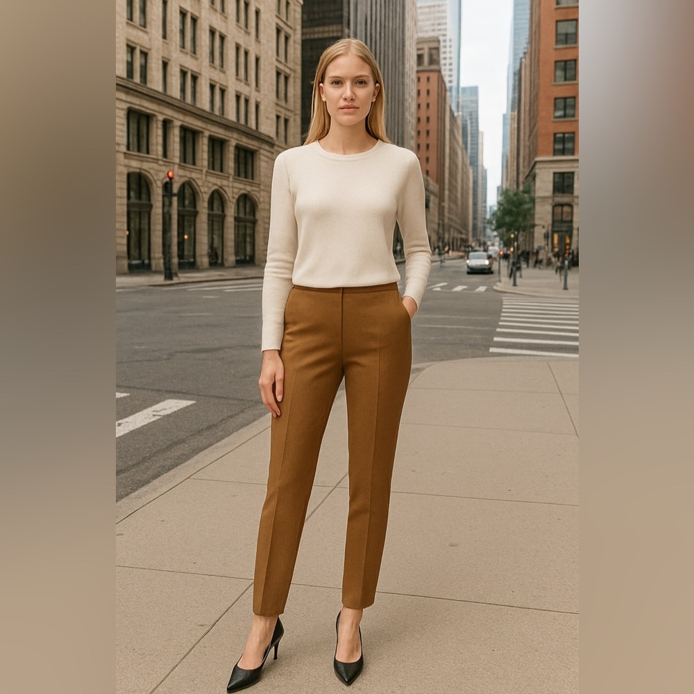 Babaton Tan Trousers